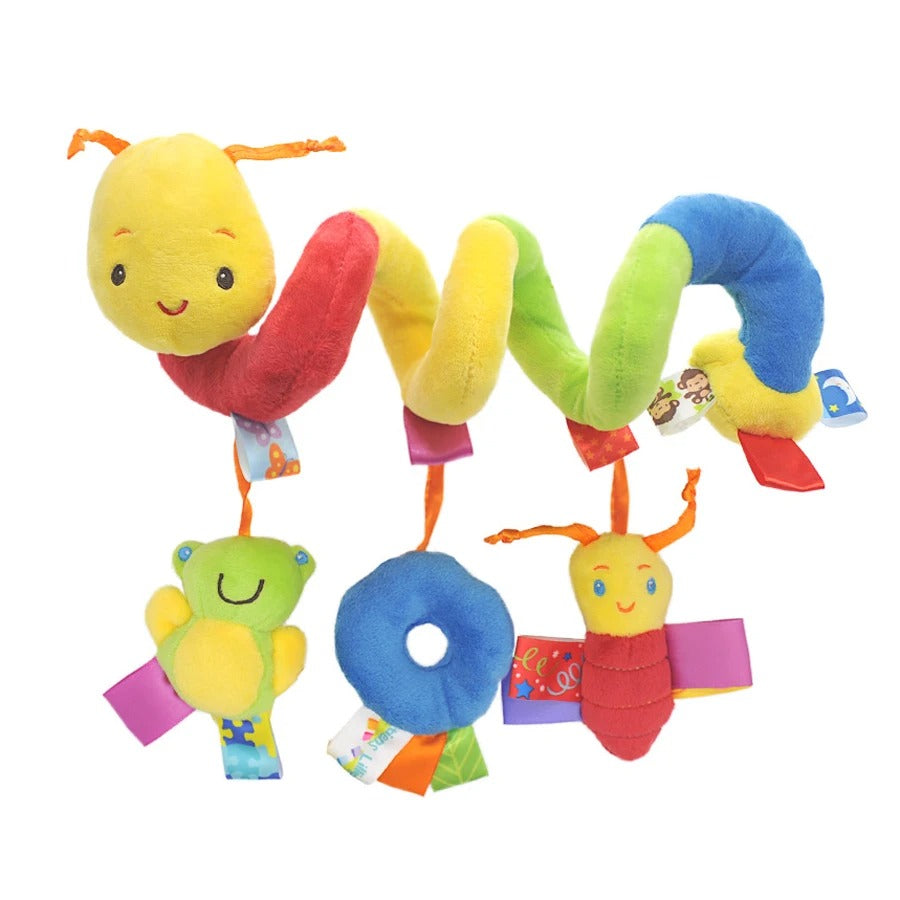 hochet bebe serpentin fourmi jaune