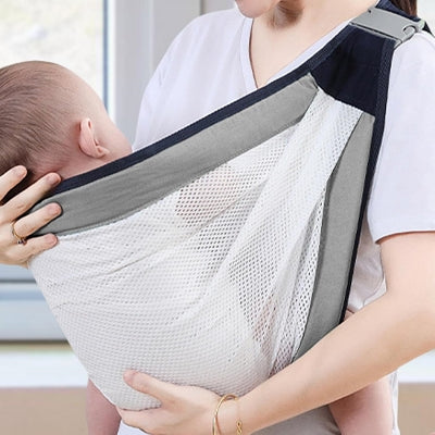 Porte bébé physiologique/Bébéabord™ - Gris