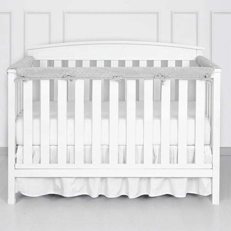 tour de lit bebe gris